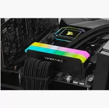 Memoria Ram Dimm Corsair Vengeance Rgb Rs 16gb Ddr4, 3200mhz, Compatible Con Aura Sync, Negro