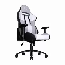 Silla Gamer Cooler Master Gaming Caliber R3c Asiento Acolchado, Reposa-brazos Si, Material Espuma, Base Acero, Peso Máximo 150 Kg, Color Gris, Blanco