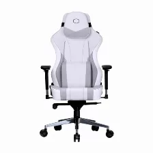 Silla Gamer Cooler Master Gaming Caliber X2c Asiento Acolchado, Reposa-brazos Si, Material Espuma, Base Acero, Peso Máximo 150 Kg, Color Gris, Blanco