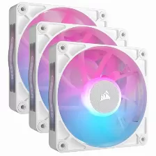 Ventilador Corsair Icue Link Rx120 Rgb Tamaño 12 Cm, 2100 Rpm Max, Led Multi, 3 Pieza(s), Color Blanco