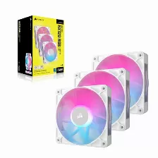 Ventilador Corsair Icue Link Rx120 Rgb Tamaño 12 Cm, 2100 Rpm Max, Led Multi, 3 Pieza(s), Color Blanco