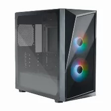 Gabinete Cooler Master Cmp 320 Media Torre Con Ventana, 2x Ventiladores Argb, Negro Open Box Grado A