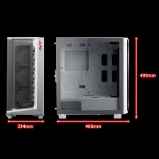 Gabinete Xpg Cruiser, Blanco, Ventana Lateral Si, 3 Ventiladores Argb 120mm