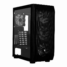 Gabinete Game Factor Csg 400, Atx/m-atx/itx/e-atx, 5 Ventiladores Argb, Sin Fuente, Negro