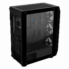 Gabinete Game Factor Csg 400, Atx/m-atx/itx/e-atx, 5 Ventiladores Argb, Sin Fuente, Negro