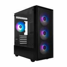 Gabinete Game Factor Csg503 Pc, Soporta Micro Atx, Mini-atx, 6 Ranuras De Expansión, Color Negro, Ventana Lateral Si, Rgb Si, Fuente De Alimentación No, Ventiladores Traseros 1x 120 Mm, 1 X Usb 3.2, 2 X Usb 2.0