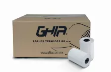 Papel Térmico Ghia Ctg80n 50 Rollos Por Paquete