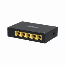 Switch Dahua Technology Access Dh-pfs3005-5gt No Administrado, L2, Cantidad De Puertos 5, Puertos 5, Gigabit Ethernet (10/100/1000), 10 Gbit/s, Negro