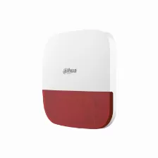 Sirena Inalambrica Para Exterior/dahua / Dhi-ara13-w2/ Con Estrobo Rojo/ 110db / Mašltiples Sonidos De Alarma/ Ip65/ Alarma De Bateraa Baja