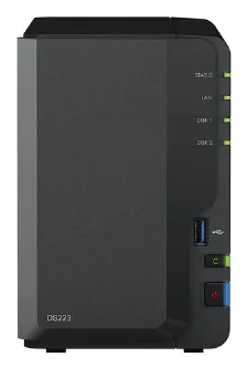 Nas Synology Diskstation Ds223 Realtek Rtd1619b, 1.7 Ghz, 4 Núcleos, 0 Tb, Número De Unidades De Almacenamiento Compatibles 2, 2.5/3.5