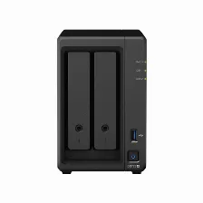 Nas Synology Diskstation Ds723+ Amd R1600, 2.6 Ghz, 2 Núcleos, Número De Unidades De Almacenamiento Compatibles 2