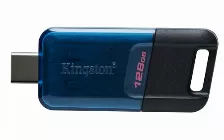 Memoria Usb Kingston Technology Datatraveler 80 M 128 Gb Usb Tipo C, 3.2 Gen 1 (3.1 Gen 1), Color Negro, Azul