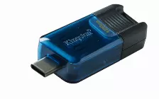 Memoria Usb Kingston Technology Datatraveler 80 M 128 Gb Usb Tipo C, 3.2 Gen 1 (3.1 Gen 1), Color Negro, Azul
