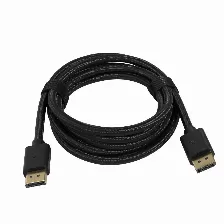 Cable Displayport 1.4 Game Factor Dtd400, Macho A Macho, Ultra Hd 4k, 32 Gbps, 2m, Negro