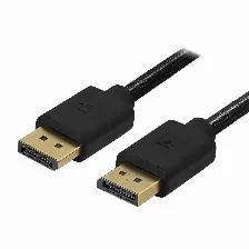 Cable Displayport 1.4 Game Factor Dtd400, Macho A Macho, Ultra Hd 4k, 32 Gbps, 2m, Negro