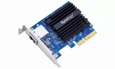 Tarjetas De Red Synology E10g18-t1 Interfaz De Host Pci Express, Interfaz Ethernet, Puertos Ethernet Lan 1, Pci 3.0, Tasa De Transferencia (máx) 10000 Mbit/s, Color Negro, Azul