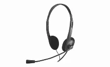 Audífonos Easy Line El-994787 Diadema Para Llamadas/música, Micrófono Boom, Conectividad Alámbrico, Conector De 3.5 Mm Si, Color Negro