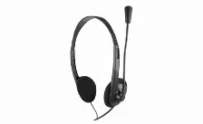 Audífonos Easy Line El-994787 Diadema Para Llamadas/música, Micrófono Boom, Conectividad Alámbrico, Conector De 3.5 Mm Si, Color Negro