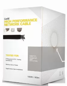 Cable De Red Linkedpro Ep-cat-5e-v2p, 305 M, Cat5e, U/utp , Negro