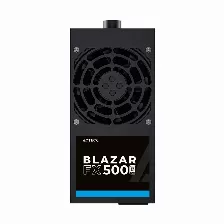 Fuente De Poder Tfx Acteck Blazar Fx500, 500w, 2x Molex, 2x Sata, 1x Atx, Negro