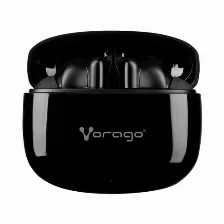 Audífonos Vorago Esb-202 Intra Auditivo Para Música/cotidiano, Micrófono Integrado, Conectividad True Wireless Stereo (tws), Color Negro