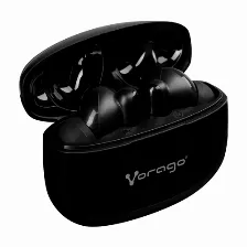 Audifonos Inalambricos Vorago Esb-202, Microfono Integrado, Bluetooth 5.3, Tecnologia Tws, Negro