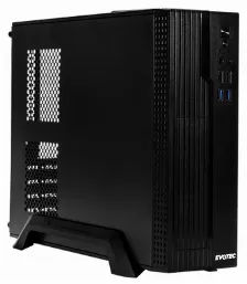 Gabinete Evotec Ev-1022 Pc, Soporta Itx, Micro Atx, Color Negro, Fuente De Alimentación No, 2 X Usb 3.2, 2 X Usb 2.0