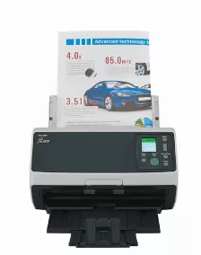 Escaner Ricoh Fi-8170 Tamaño Máximo De Escaneado 216 X 355.6 Mm, Resolución 600 X 600 Dpi, Velocidad De Escaneo Adf 70 Ppm, Usb 3.2 Gen 1 (3.1 Gen 1), Color Negro, Gris