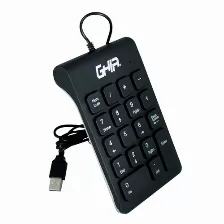 Teclado Numérico Ghia Gac-206a Usb, Color Negro