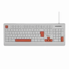 Teclado Getttech Ggk-esmwr-02-wh Alámbrico, Conexión Usb, Color Blanco