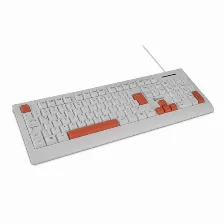 Teclado Getttech Ggk-esmwr-02-wh Alámbrico, Conexión Usb, Color Blanco