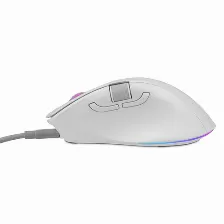 Mouse Getttech Ggm-rgbtr-01-wh 7 Botones, 6400 Dpi, Interfaz Rf Wireless + Bluetooth + Usb Type-a, 10 M, Color Blanco