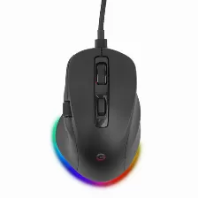 Mouse Getttech Ggm-rgbtr-01 7 Botones, 6400 Dpi, Interfaz Rf Wireless + Bluetooth + Usb Type-a, 10 M, Color Negro