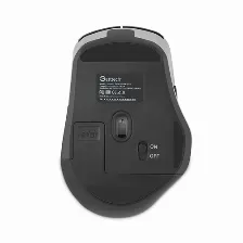 Mouse Getttech Ggm-stdbw-01-sl 6 Botones, 7200 Dpi, Interfaz Rf Inalámbrico + Bluetooth, Color Negro, Plata