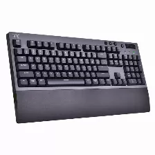 Teclado Gamer Inalambrico Thermaltake W1, Bluetooth 2.4 Ghz, Usb Tipo C, Switch Red, Negro