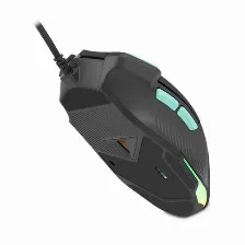 Mouse Getttech Gpm-rgbwr-g1-bk 8 Botones, 7200 Dpi, Interfaz Usb Tipo A, Color Negro