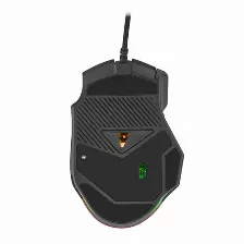 Mouse Getttech Gpm-rgbwr-g1-rd 8 Botones, 7200 Dpi, Interfaz Usb Tipo A, Color Naranja, Rojo