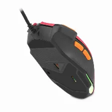 Mouse Getttech Gpm-rgbwr-g1-rd 8 Botones, 7200 Dpi, Interfaz Usb Tipo A, Color Naranja, Rojo