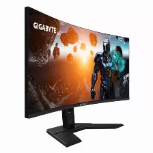 Monitor Gigabyte Gs34wqc Lcd, 34 Pulg, 2/hdmi, 1/dp, 3440 X 1440 Pixeles, 1ms, 120hz, Curvo, Negro