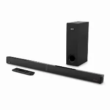 Barra De Sonido Ghia Gsb-014 2.1 Canales, 60 W, Inalámbrico Y Alámbrico, Color Negro