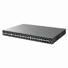 Switch Grandstream Networks Gwn7806p Gestionado, L2+, Cantidad De Puertos 48, Gigabit Ethernet (10/100/1000), 216 Gbit/s, 802.1x Radius, Snmp, Gris