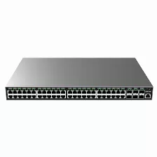 Switch Grandstream Networks Gwn7806p Gestionado, L2+, Cantidad De Puertos 48, Gigabit Ethernet (10/100/1000), 216 Gbit/s, 802.1x Radius, Snmp, Gris