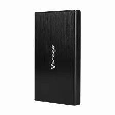 Enclosure Vorago Hdd-202, Sata, Interfaz Externa Usb C 3.1, 10 Gbps, Para Hdd/ssd 2.5 Pulg, Max Capacidad 2tb, Negro