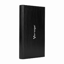 Enclosure Vorago Hdd-202, Sata, Interfaz Externa Usb C 3.1, 10 Gbps, Para Hdd/ssd 2.5 Pulg, Max Capacidad 2tb, Negro