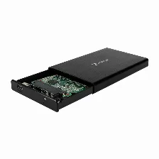 Enclosure Vorago Hdd-202, Sata, Interfaz Externa Usb C 3.1, 10 Gbps, Para Hdd/ssd 2.5 Pulg, Max Capacidad 2tb, Negro