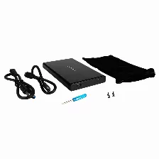 Enclosure Vorago Hdd-202, Sata, Interfaz Externa Usb C 3.1, 10 Gbps, Para Hdd/ssd 2.5 Pulg, Max Capacidad 2tb, Negro