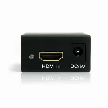 Convertidor De Vídeo Startech.com Hdmi A Displayport, Máxima Resolución 1920 X 1200 Pixeles, Soporte De Audio, Color Negro