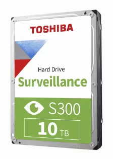 Disco Duro Toshiba S300 Surveillance 10 Tb, Serial Ata Iii, 7200 Rpm, Cache 256 Mb, 3.5