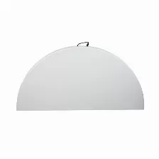 Mesa Redonda Generica Plegable, 1.52mts, 152x74cm, Base 4.5cm, Tubo 28x1.0mm, Blanco