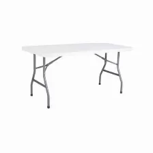 Mesa Modamob 1.52mts, 152x76x74cm, Base 4.35cm, Tubo 25x1.0mm, Blanca